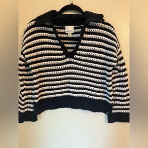 Striped V-Neck Sweater